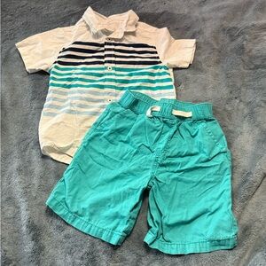 Wonder Nation White Collared Shirt